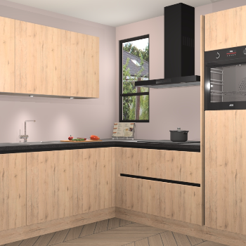 Madera Natuur greeploze keuken Johannesburg 104157