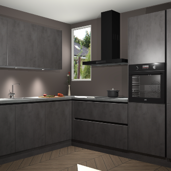 Beton Antraciet greeploze keuken Buenos Aires 105033