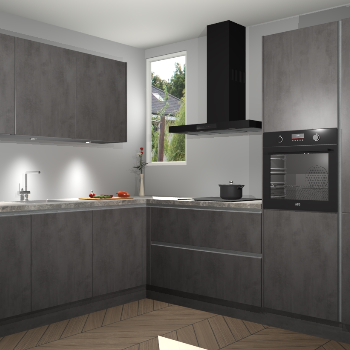 Beton Antraciet greeploze keuken Buenos Aires 105073