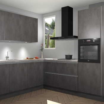 Beton Antraciet greeploze keuken Buenos Aires 105082