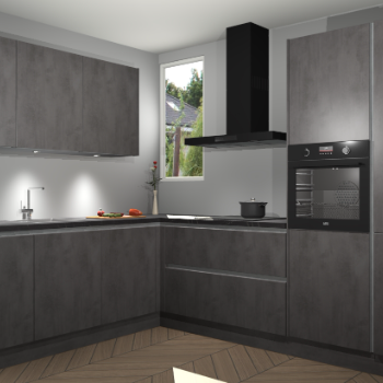 Beton Antraciet greeploze keuken Buenos Aires 105092