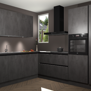 Beton Antraciet greeploze keuken Buenos Aires 105095
