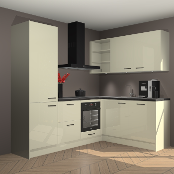 Magnolia hoogglans keuken Pilsen 16157