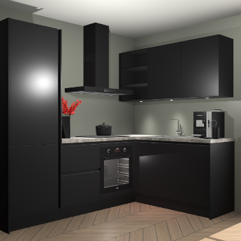 Zwarte greeploze keuken Pilsen 63275