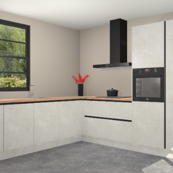 Beton Opal greeploze keuken Porto 104408