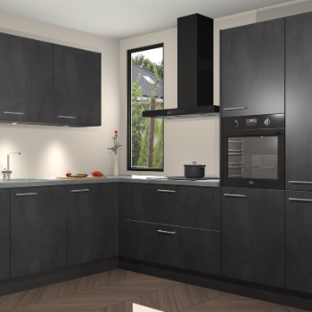 Beton Zwarte keuken Buenos Aires 105109