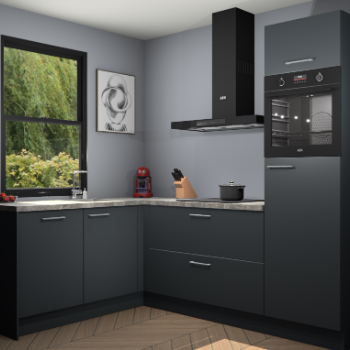 Onyxgrijze keuken Kinshasa 103170