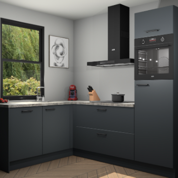 Onyxgrijze keuken Kinshasa 103030