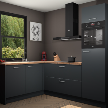 Onyxgrijze keuken Kinshasa 103178