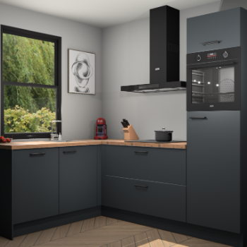 Onyxgrijze keuken Kinshasa 103180