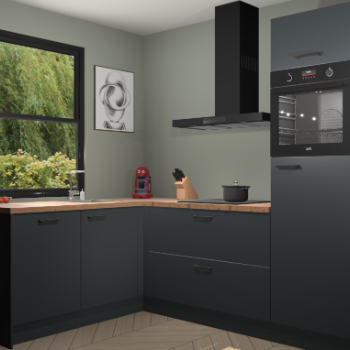 Onyxgrijze keuken Kinshasa 103181