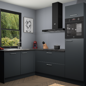 Onyxgrijze keuken Kinshasa 103189