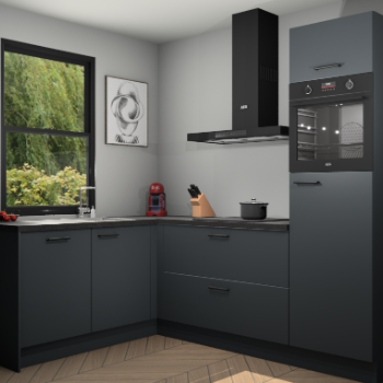 Onyxgrijze keuken Kinshasa 103192