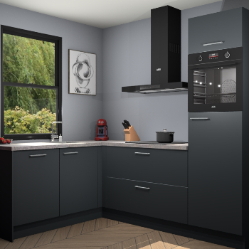 Onyxgrijze keuken Kinshasa 103247