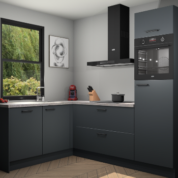 Onyxgrijze keuken Kinshasa 103250