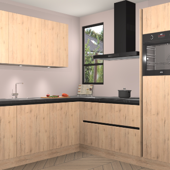 Madera Natuur greeploze keuken Johannesburg 104209