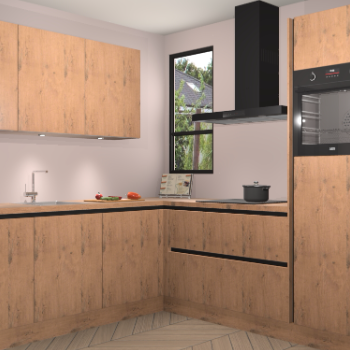 Astoria Eiken greeploze keuken Johannesburg 104277