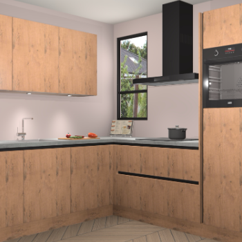 Astoria Eiken greeploze keuken Johannesburg 104283