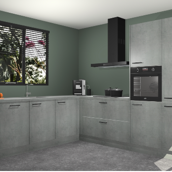 Beton Parelgrijs keuken Porto 104556