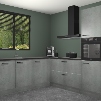 Beton Parelgrijs keuken Porto 104561