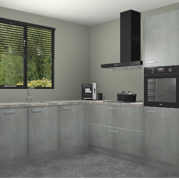 Beton Parelgrijs keuken Porto 104565