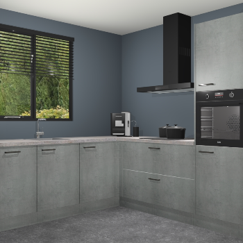 Beton Parelgrijs keuken Porto 104574