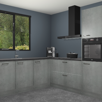 Beton Parelgrijs keuken Porto 104580