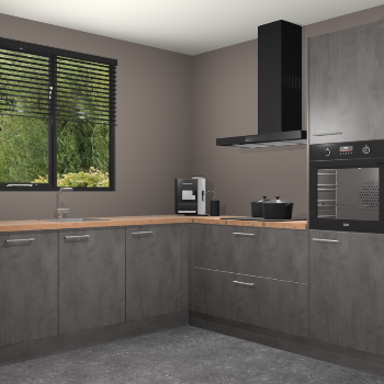 Beton Antraciet keuken Porto 104637