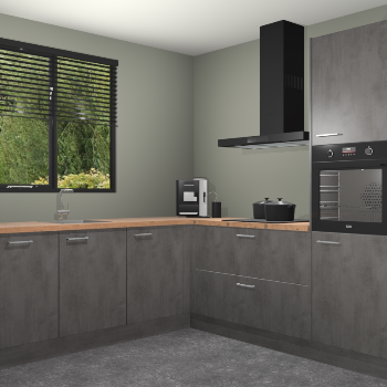 Beton Antraciet keuken Porto 104638