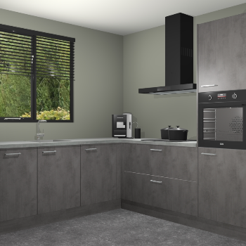 Beton Antraciet keuken Porto 104656