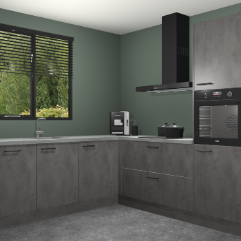 Beton Antraciet keuken Porto 104658