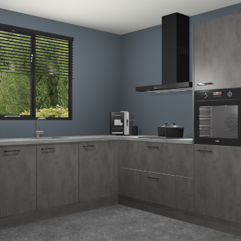 Beton Antraciet keuken Porto 104659