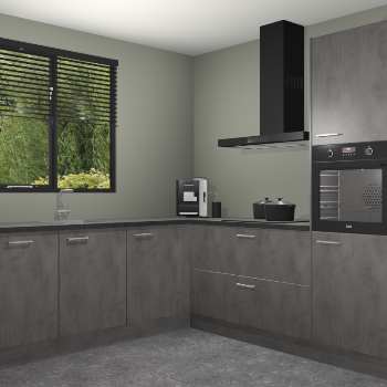 Beton Antraciet keuken Porto 104662
