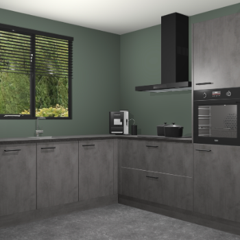 Beton Antraciet keuken Porto 104664