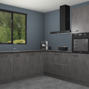 Beton Antraciet keuken Porto 104665