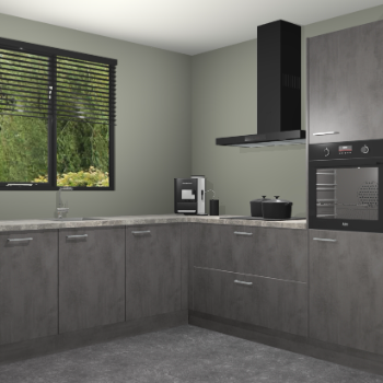 Beton Antraciet keuken Porto 104668