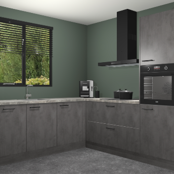 Beton Antraciet keuken Porto 104670