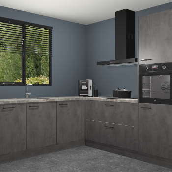 Beton Antraciet keuken Porto 104671