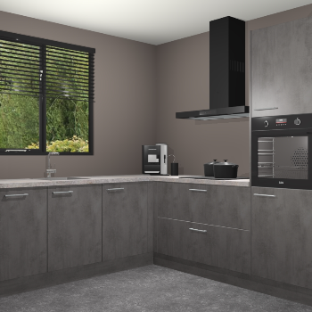Beton Antraciet keuken Porto 104673