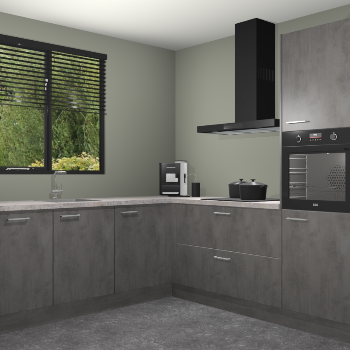 Beton Antraciet keuken Porto 104674