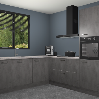 Beton Antraciet keuken Porto 104677