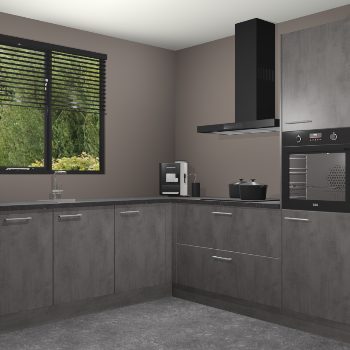 Beton Antraciet keuken Porto 104679
