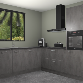 Beton Antraciet keuken Porto 104680