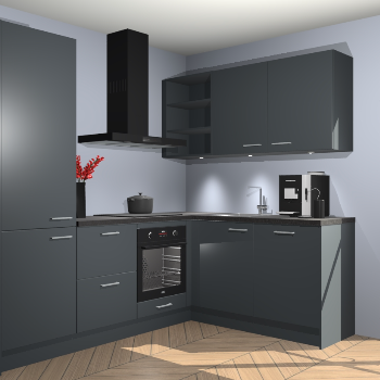 Onyxgrijze keuken Pilsen 105066