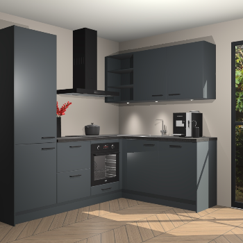 Onyxgrijze keuken Pilsen 104863