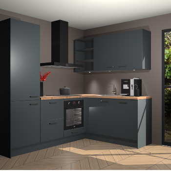 Onyxgrijze keuken Pilsen 105150