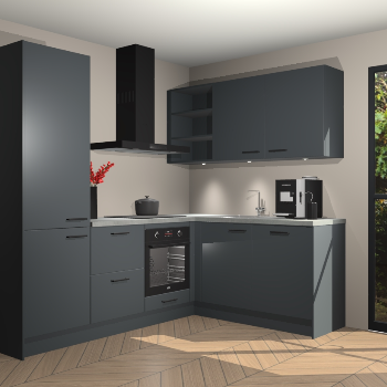 Onyxgrijze keuken Pilsen 105155