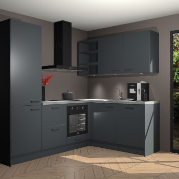 Onyxgrijze keuken Pilsen 105156