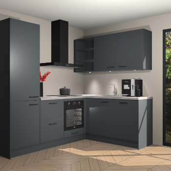 Onyxgrijze keuken Pilsen 105167