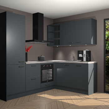 Onyxgrijze keuken Pilsen 105168